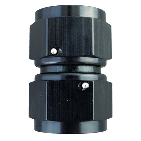 Fragola Adapter Fitting - Straight - 16 AN Female Swivel to 16 AN Female Swivel - Aluminum - Black