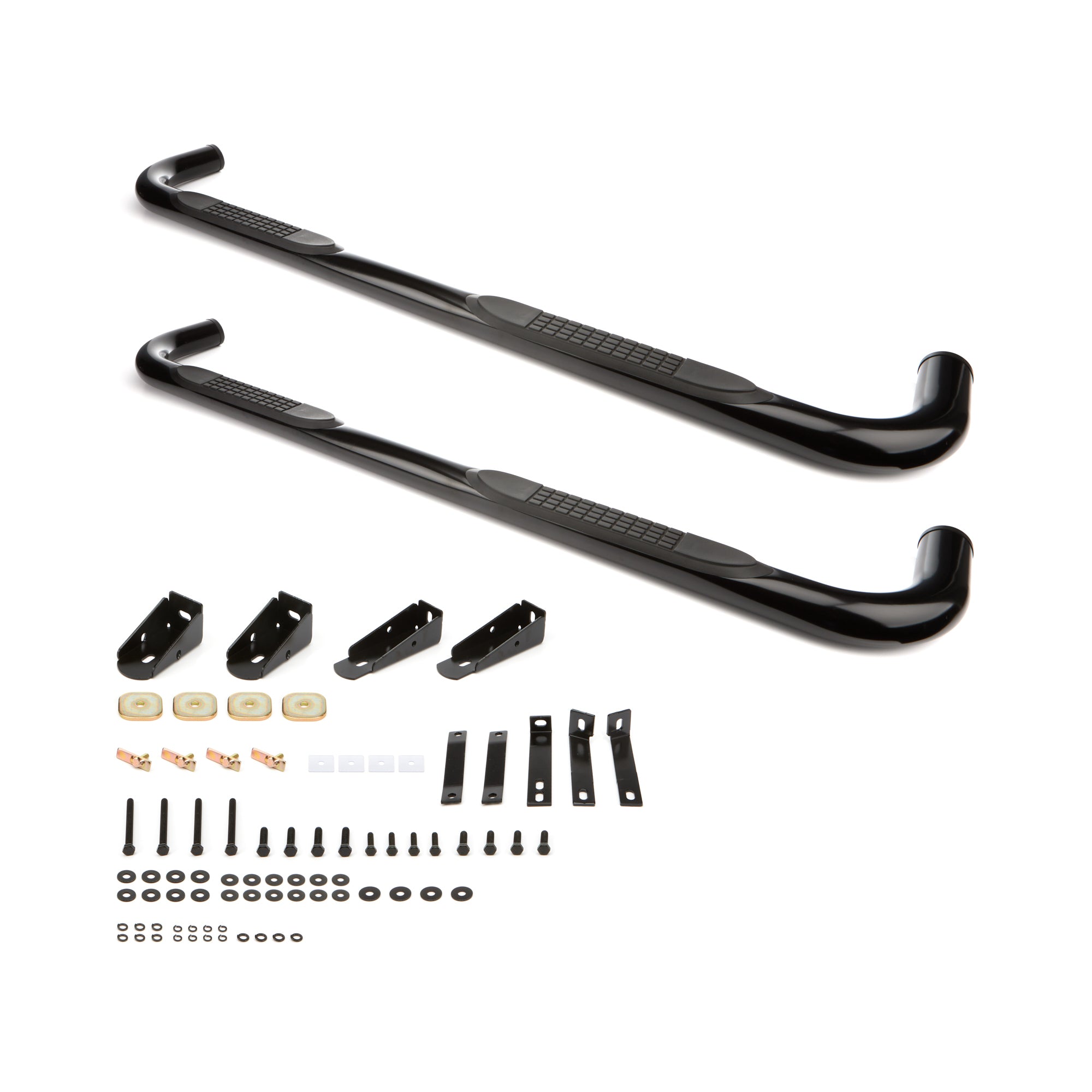 Dee Zee 3" OD Step Bars Steel Black Powder Coat Quad Cab - Dodge Fullsize Truck 2002-08