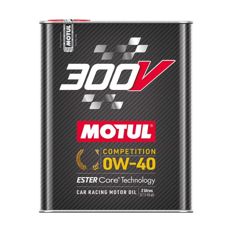 Motul 300V Competition 0W40 Synthetic Motor Oil - 2 L Bottle