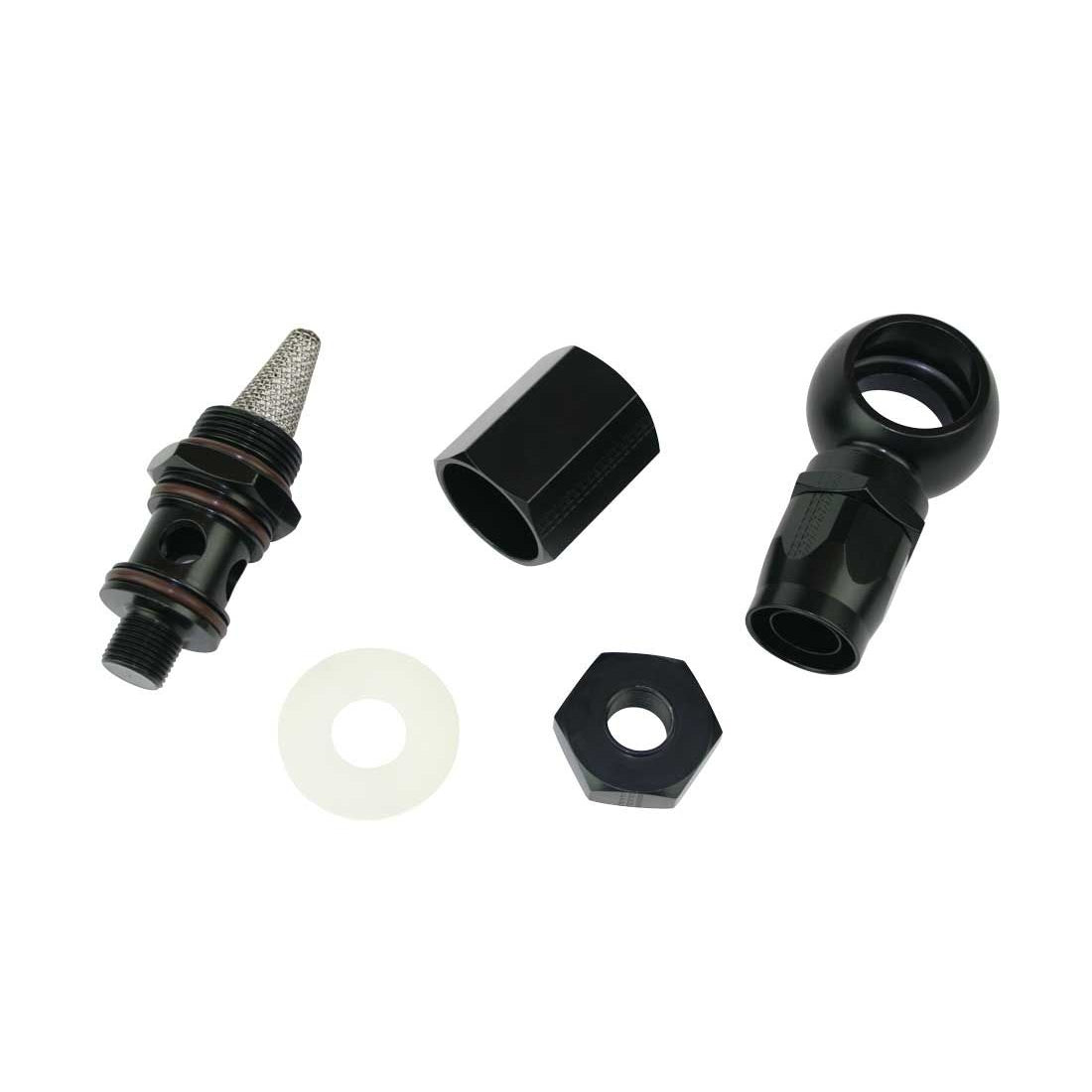 Moroso 16 AN Crimp to 16 AN Banjo Hose End - Black