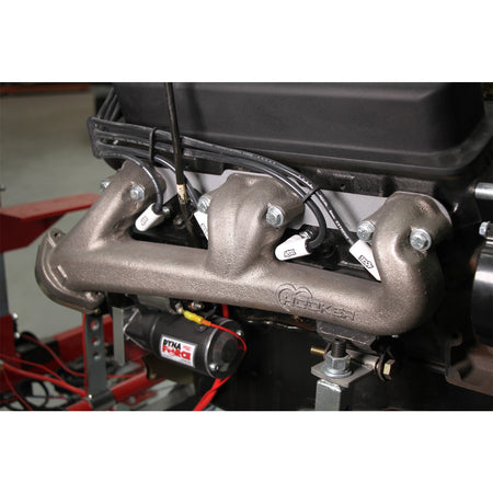 Hooker Exhaust Manifold - 2-1/2 in Outlet - Black Ceramic - Small Block Chevy (Pair)