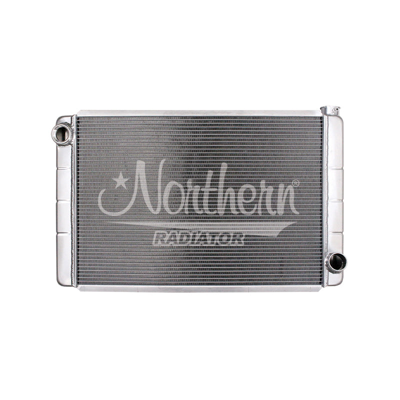 Northern Race Pro Radiator - 31" W x 19" H x 3-1/8" D - Single Pass - Driver Side Inlet - Passenger Side Outlet - Aluminum