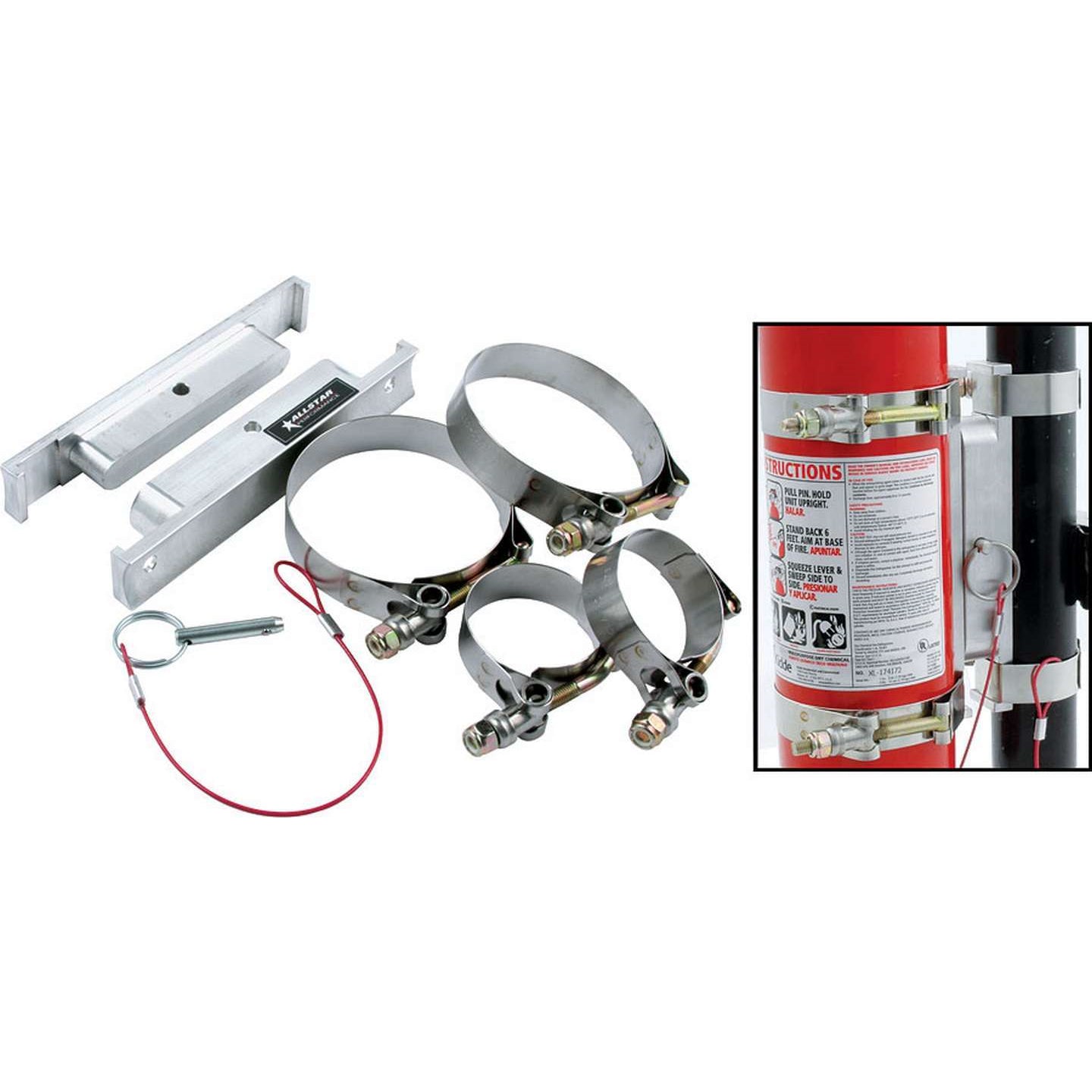 Allstar Performance Quick Release Fire Extinguisher Brackets
