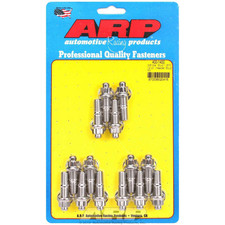 ARP Stainless Steel Header Stud Kit - 3/8 x .750 UHL (14)