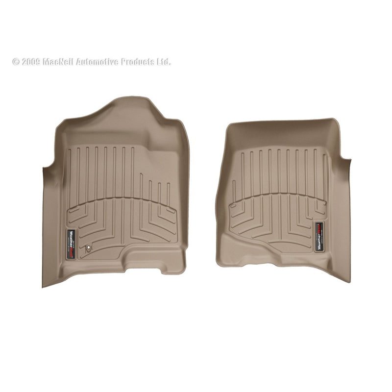WeatherTech FloorLiners - Front - Tan - GM Fullsize SUV/Truck 2007-13