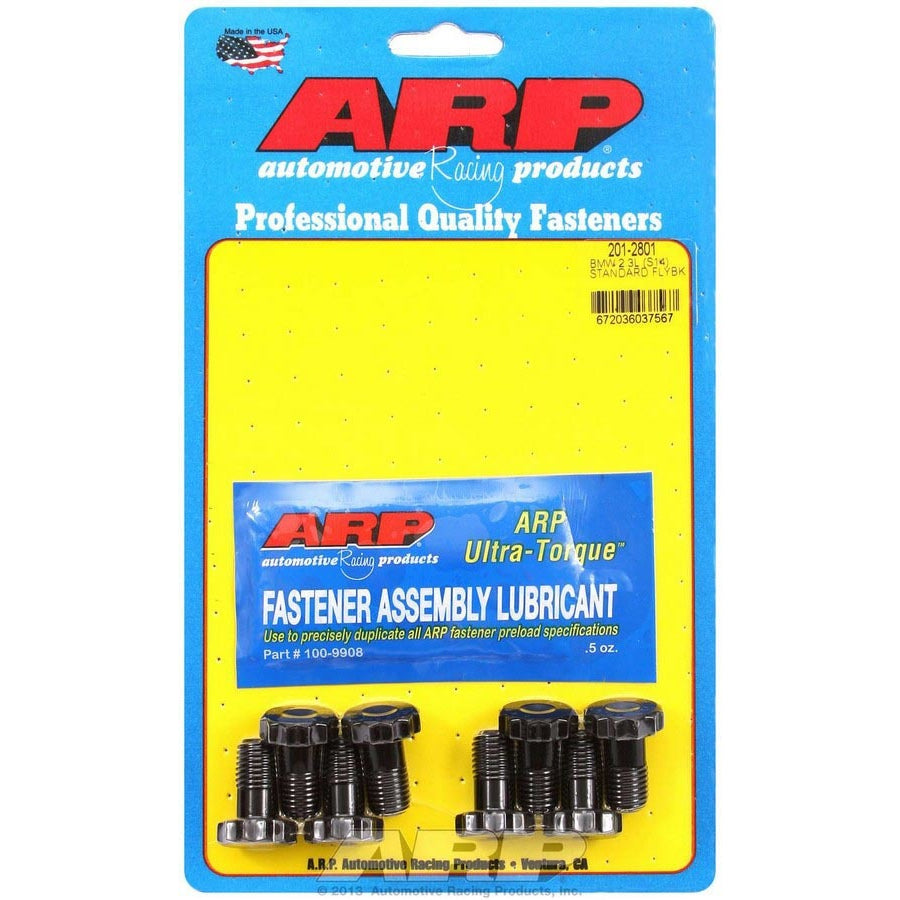 ARP Flywheel Bolt Kit - 0.870" Long - 12 Point Head - Chromoly - Black Oxide - 2.3 L - BMW - (Set of 8)