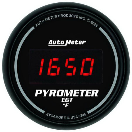 Auto Meter Sport-Comp Digital Pyrometer Gauge - 2-1/16 in.