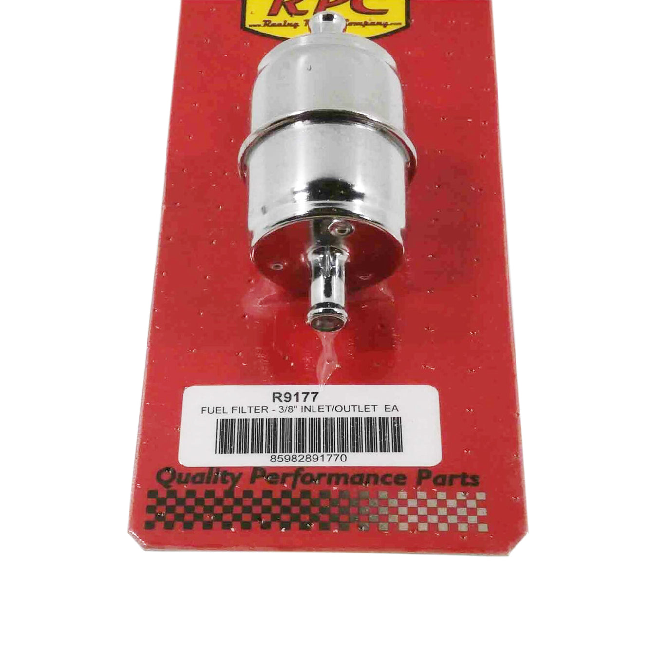 Racing Power Fuel Filter - 3/8" Inlet/Outlet