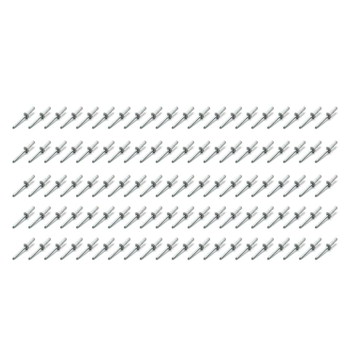 Five Star Avex Rivets - Small Head - 3/16" - White - (100 Pack)