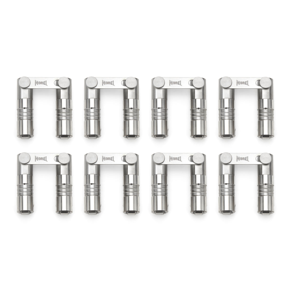 Morel Retro-Fit Street Performance Hydraulic Roller Lifter - 0.875 in OD - Link Bar - Small Block Ford (Set of 16)