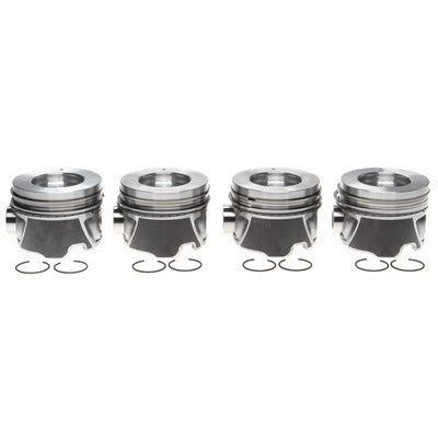 Clevite Cast Piston and Ring Kit - 4.075 in Bore - 3.0 x 2.0 x 3.0 mm Ring Groove - Flat - Combustion Chamber - Passenger Side - 6.6 L - GM Duramax 2243709WR020