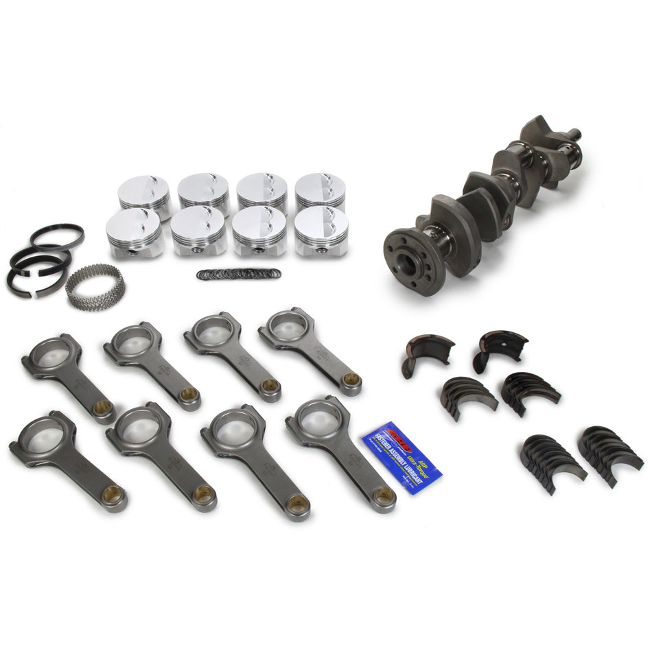 Eagle 407 CID Rotating Assembly - Forged Crank - Forged Pistons - 3.750 in Stroke - 4.165 in Bore - 6.000 in H Beam Rods - Small Block Chevy KIT12503040