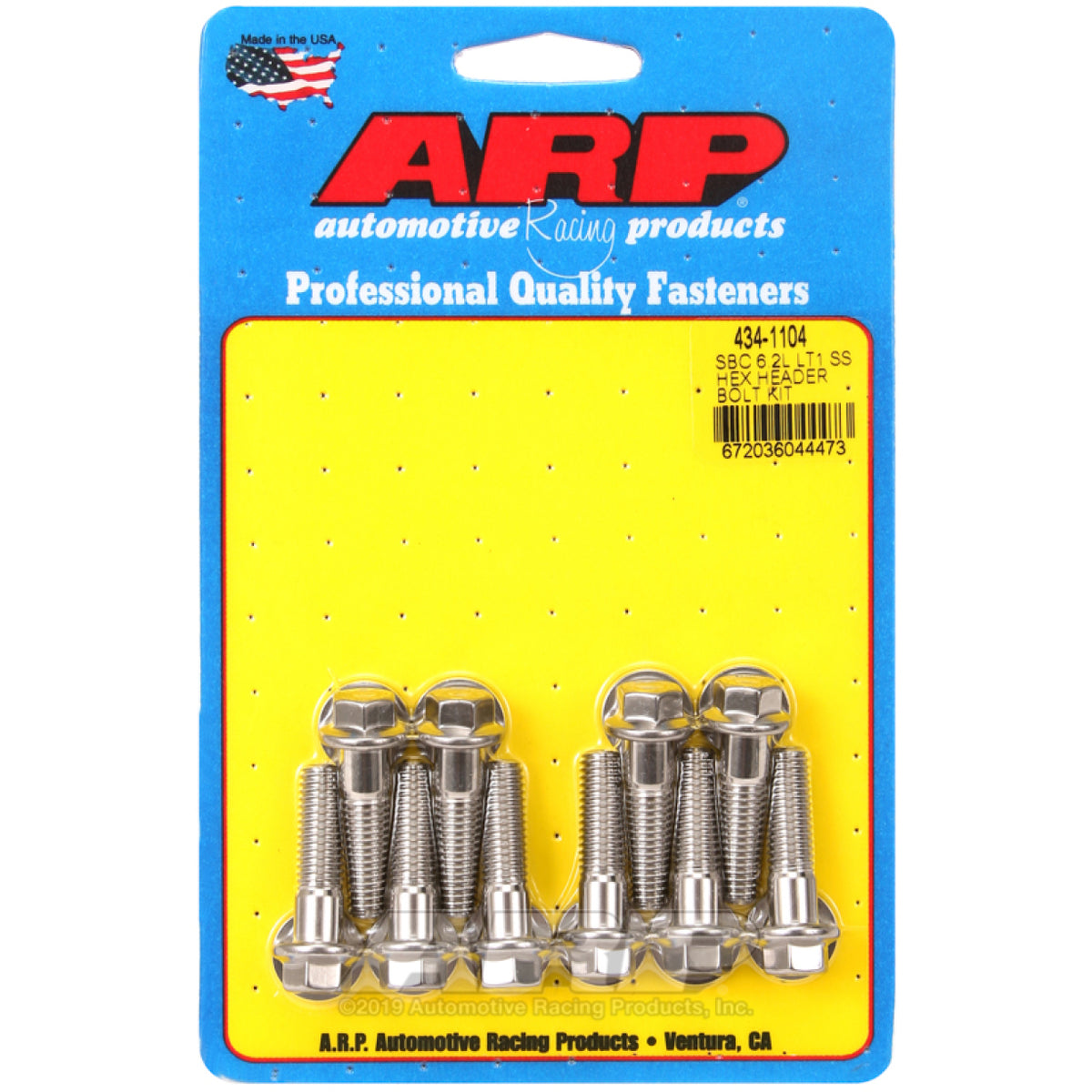 ARP Header Bolt Kit - GM LT1 6.2L 6-Point Stainless Steel