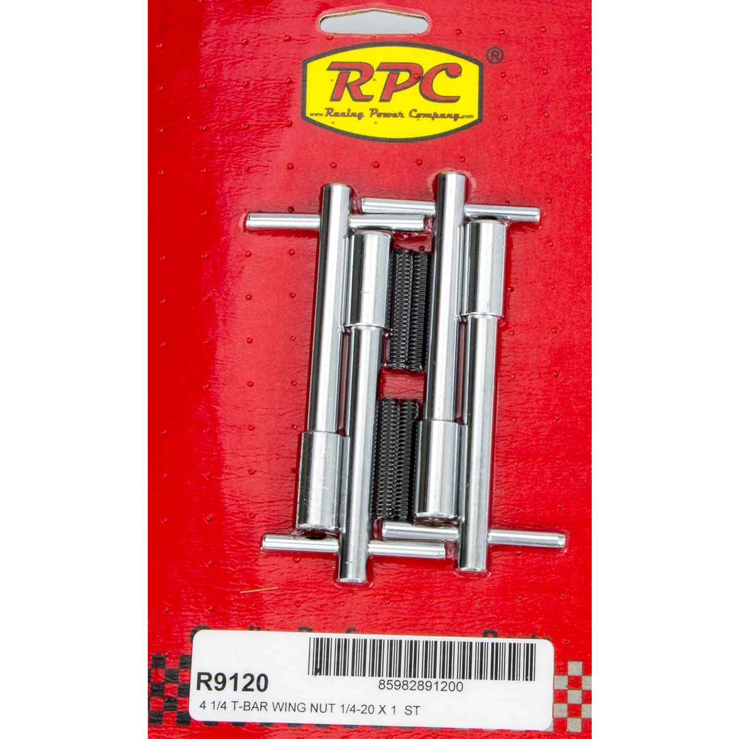 Racing Power Stud Valve Cover Fastener 1/4-20" Thread 1.375" Long Wing Nuts - 4-1/4" Long