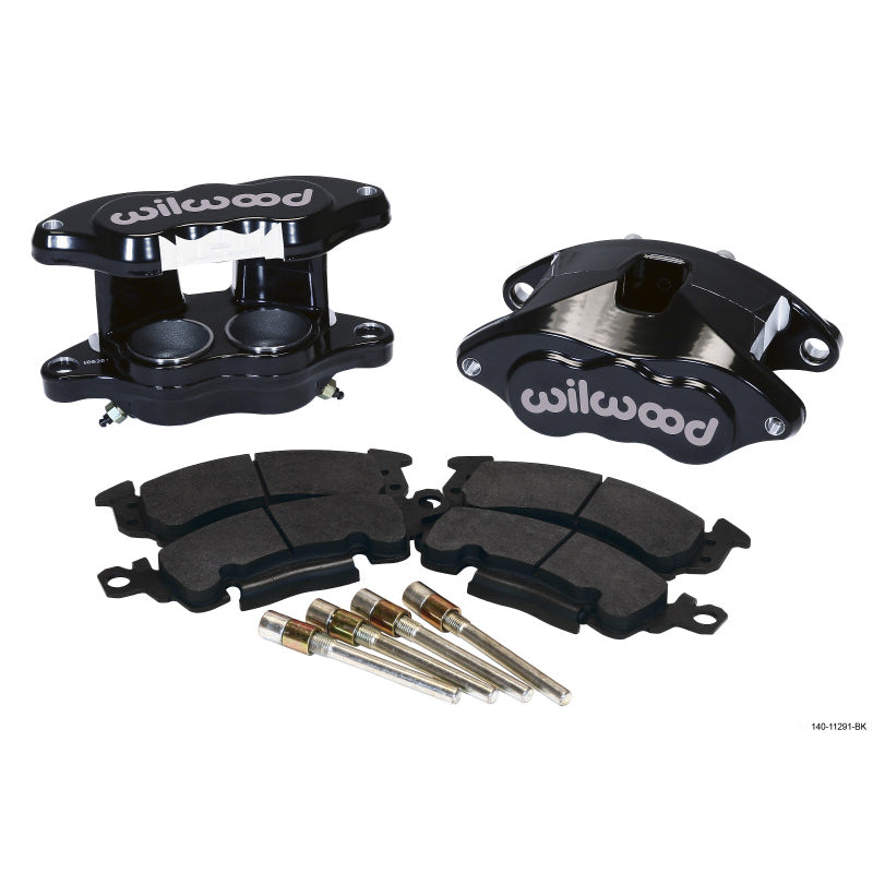 Wilwood D52 Front Caliper Kits - Black Powder Coat Caliper