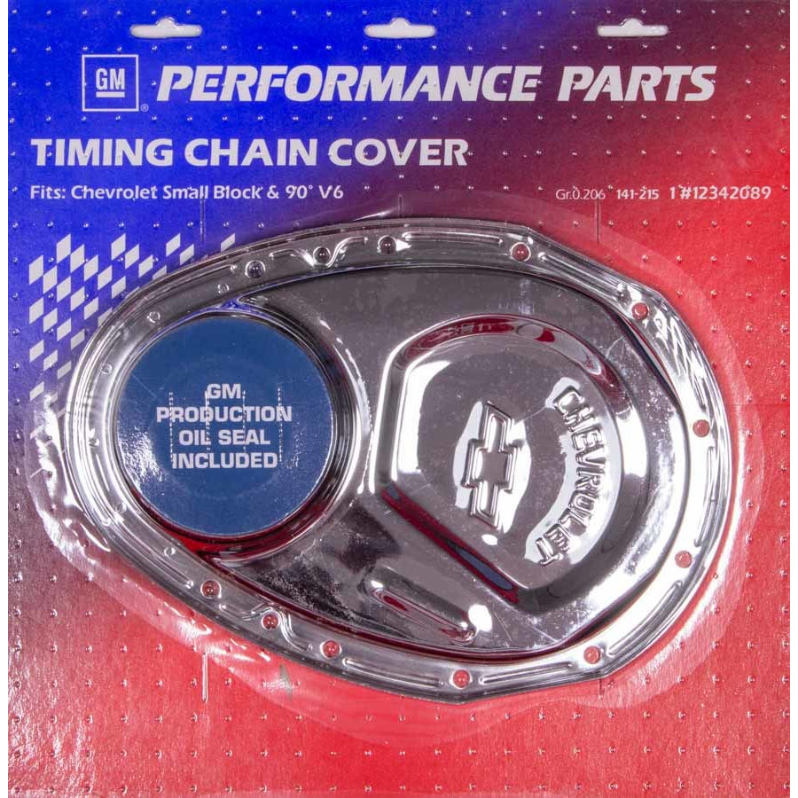 Proform Timing Chain Cover - Bow Tie Emblem - Stamped Steel