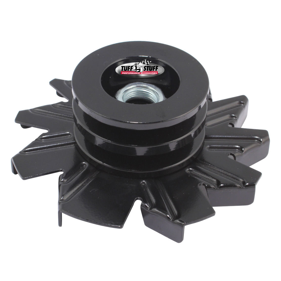 Tuff Stuff Performance Alternator Fan and Pulley - Double V-Belt Pulley ...