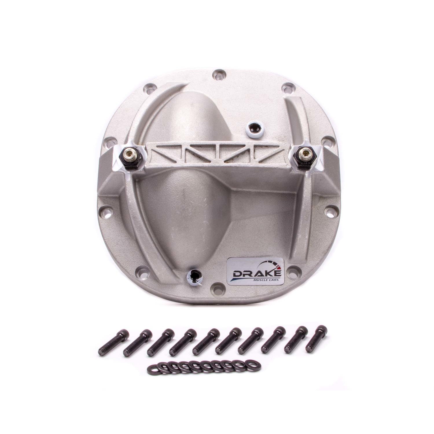 Drake Muscle Cars Differential Cover Aluminum Natural Ford 8.8" - Ford Mustang 2005-12