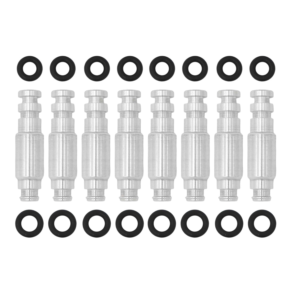ICT Billet Billet Aluminum Mock Fuel Injector - LS2 - GM LS-Series (Set of 8)
