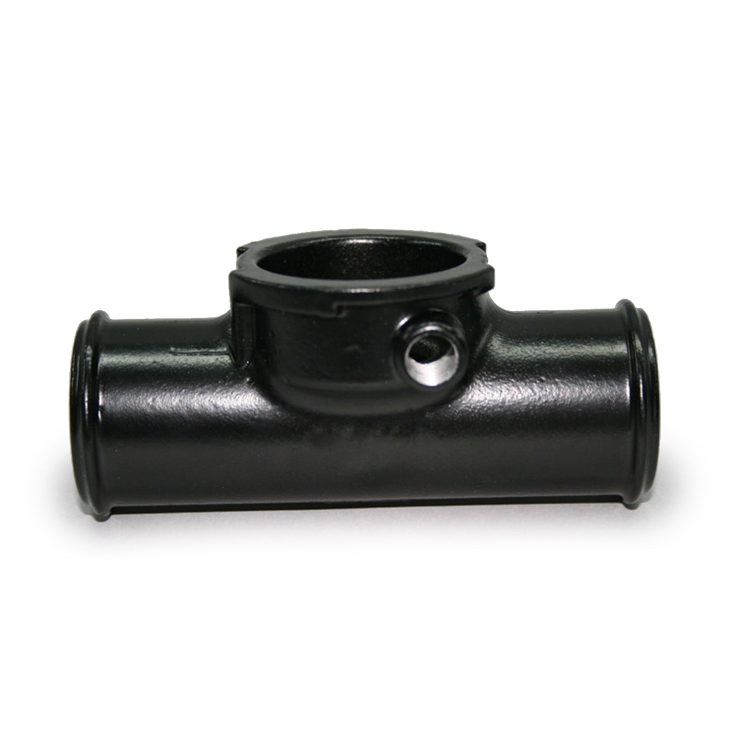 PRW Industries Radiator Hose Drain - 1-1/2 in Hose to 1-1/2 in Hose - Black Paint