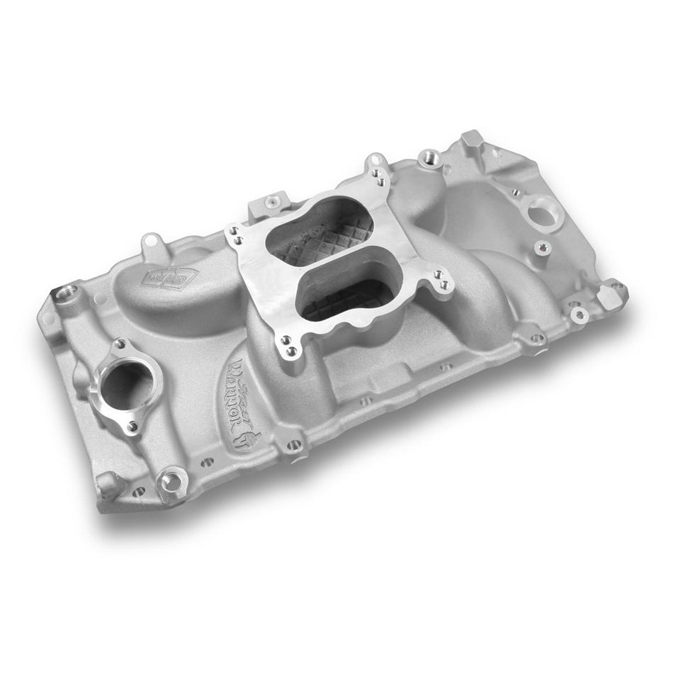 Weiand Street Warrior Spread / Square Bore Dual Plane Intake Manifold - Oval Port - Big Block Chevy