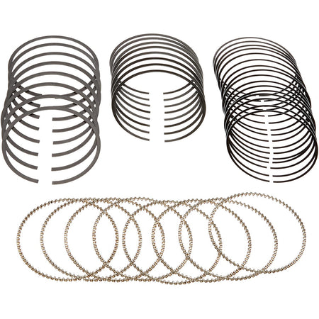 Hastings Piston Rings - 1.2 x 1.5 x 3.0 mm Thick - Standard Tension - Chrome - 8-Cylinder