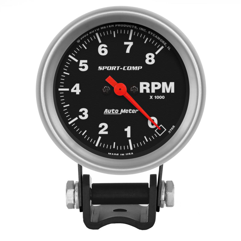 Auto Meter 8,000 RPM Sport-Comp Mini Tachometer - 2-5/8"
