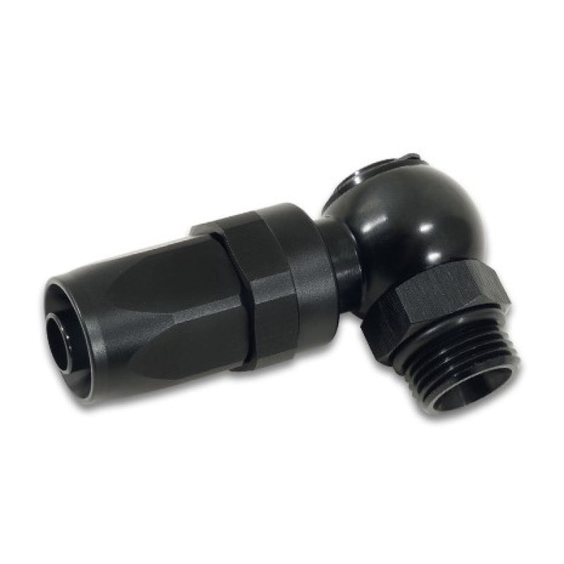Vibrant Performance Straight 16 AN to 16 AN Male O-Ring Banjo Hose End - Swivel - Black