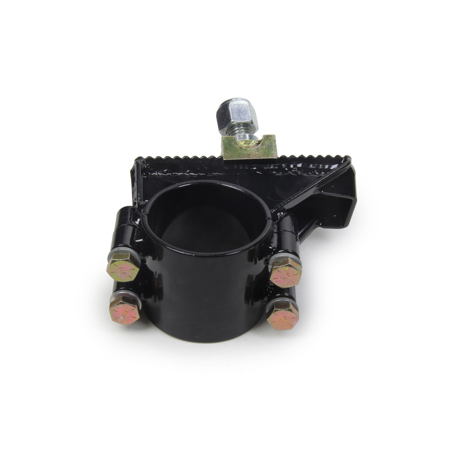 UB Machine Axle Mount Panhard Bar Bracket Clamp-On Angled Above Centerline - Steel