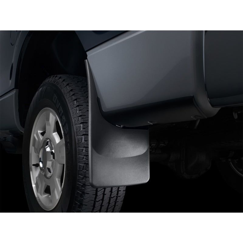 WeatherTech MudFlaps - Rear - Black - F250/F350 Ford Fullsize Truck 2017-18