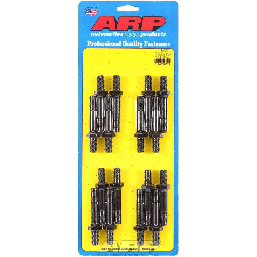 ARP High Performance Series Rocker Arm Stud - 7/16-14 in Base Thread - 7/16-20 in Top Thread - 2.350 in Effective Stud Length - Chromoly - Universal - Set of 16