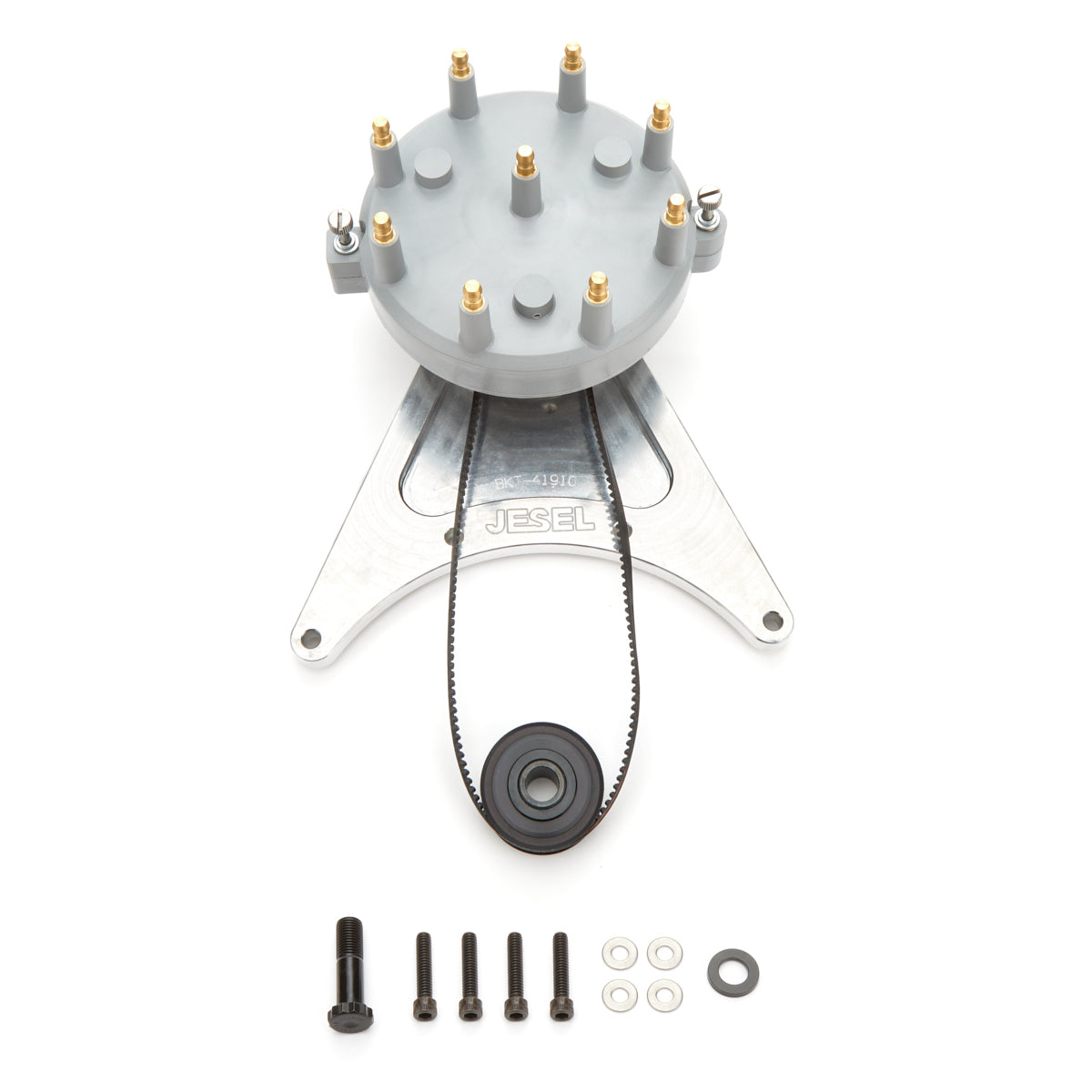 Jesel Distributor Belt Drive - HEI Style Distributor - Moroso Cap - Jesel Belt Drive System - Big Block Chevy