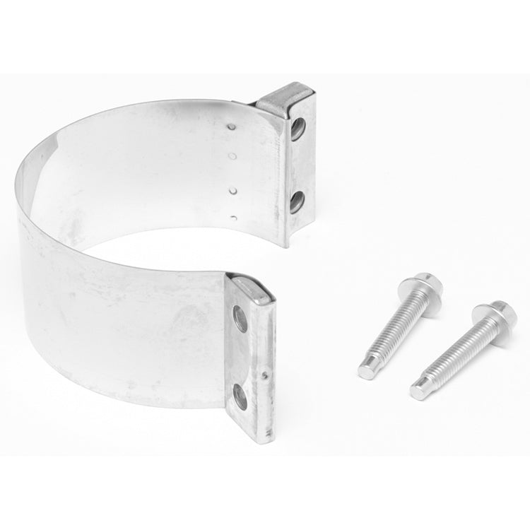 DynoMax Performance Exhaust Band Clamp Exhaust Clamp 3" Diameter 3" Wideband Butt Joint - Stainless