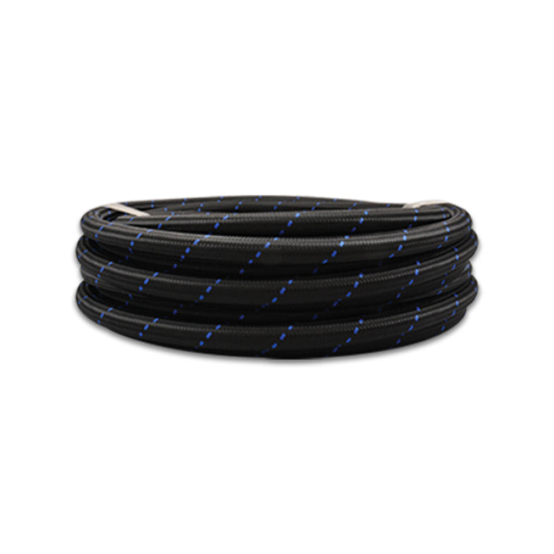 Vibrant Performance 20 Ft. Roll -10 Black Blue Nylon Braided Flex Hose