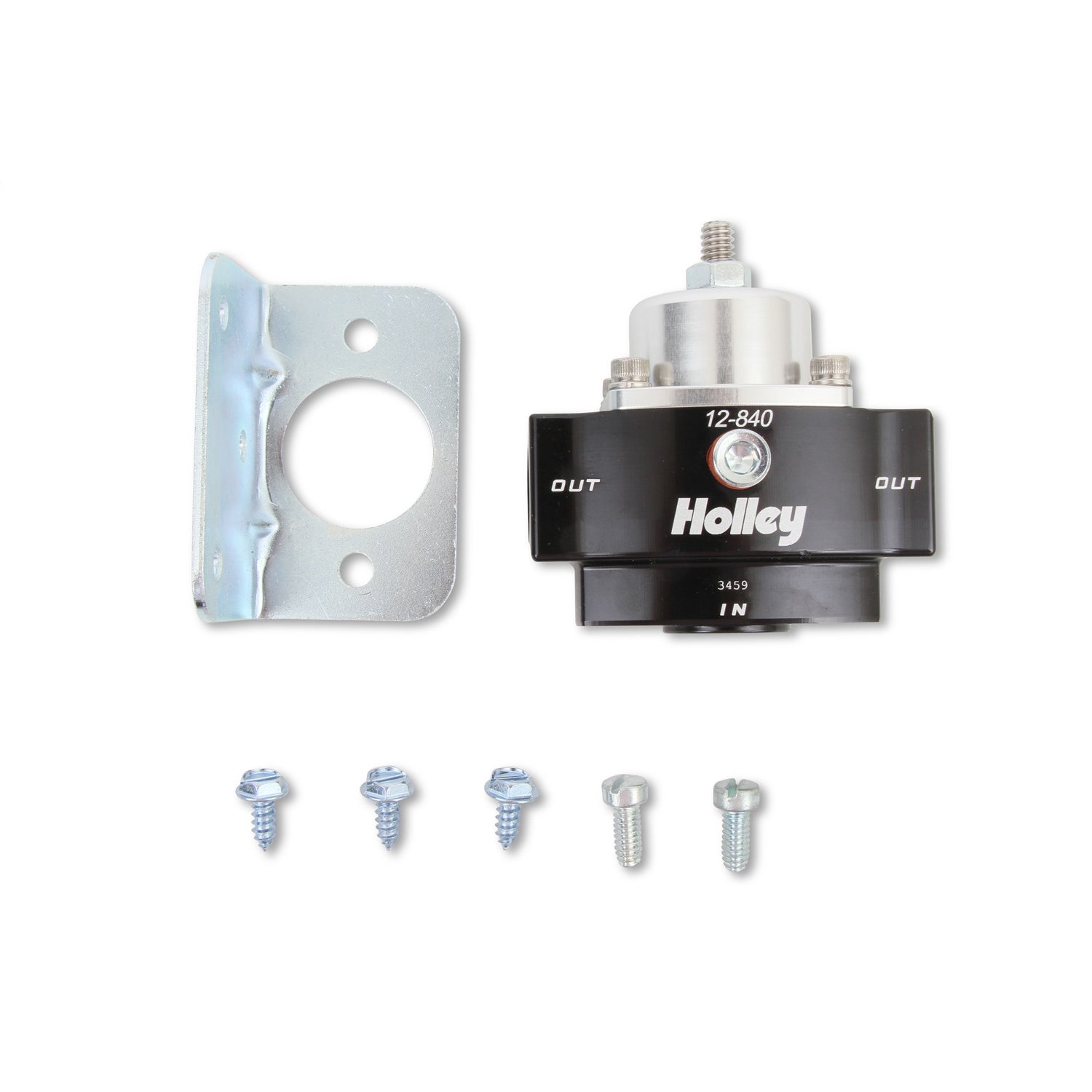 Holley Street / Strip 4.5 to 9 psi In-Line Fuel Pressure Regulator - 3/8 in NPT Inlet