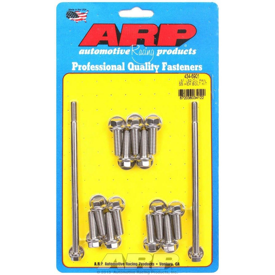 ARP Stainless Steel Oil Pan Bolt Kit - 6 Point LS1/LS2