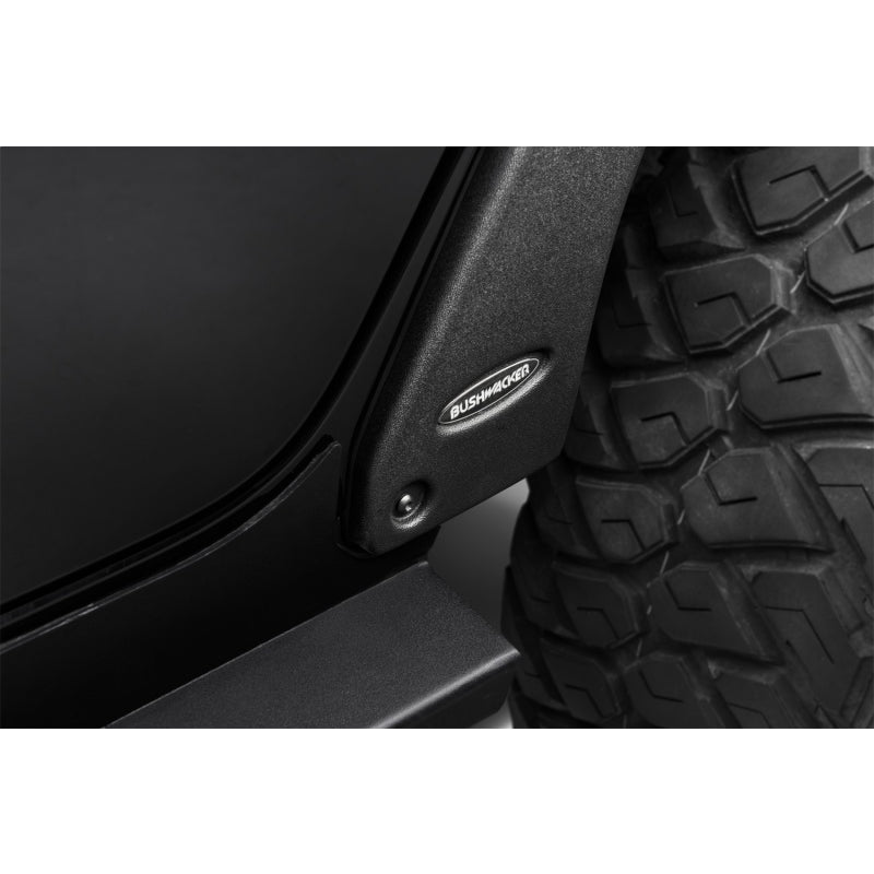 Bushwacker Trail Armor Fender Delete - Plastic - Black - Jeep Wrangler JLU 2018-21 - (Set of 4)