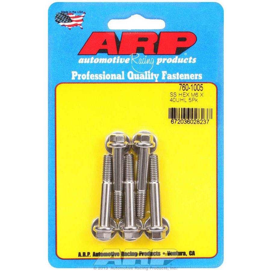 ARP 6 mm x 1.00 Thread Bolt 40 mm Long