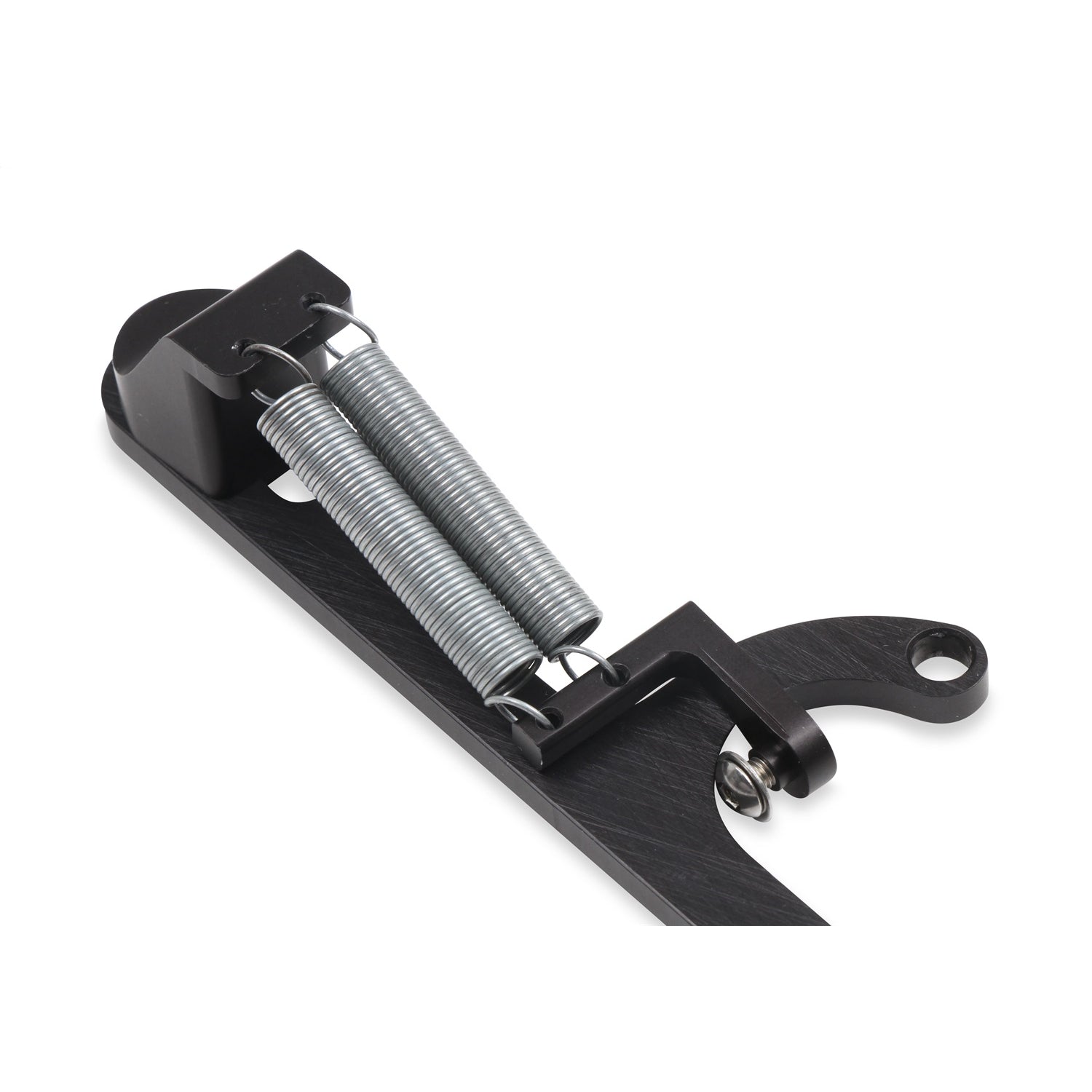 Holley EFI Throttle Cable Bracket - Carb Mount - Return Spring - Black - GM Cable - Dominator Flange