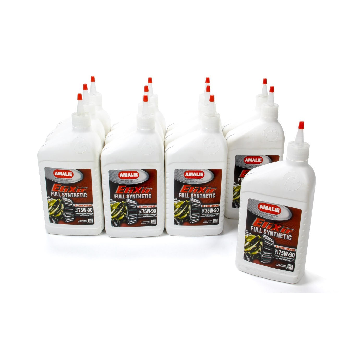 Amalie Elixir Full Synthetic GL-5 Gear Oil - 75W-90 - 1 Qt. Bottle (Case of 12)