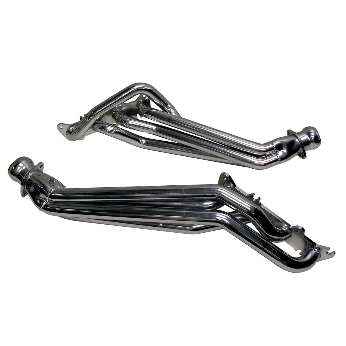 BBK Performance Long Tube Headers - 1.75 in Primary - 2.75 in Collector - Chrome - Ford Coyote - Ford Mustang 2011-14 - Pair