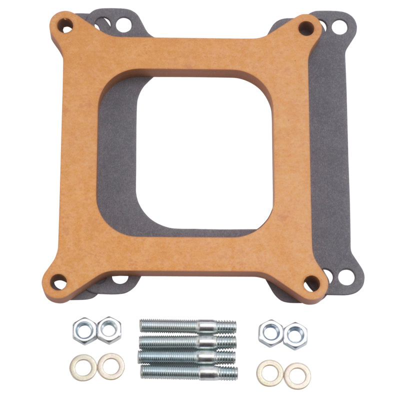 Edelbrock Carburetor Spacer - 1/2 Thick - Wood