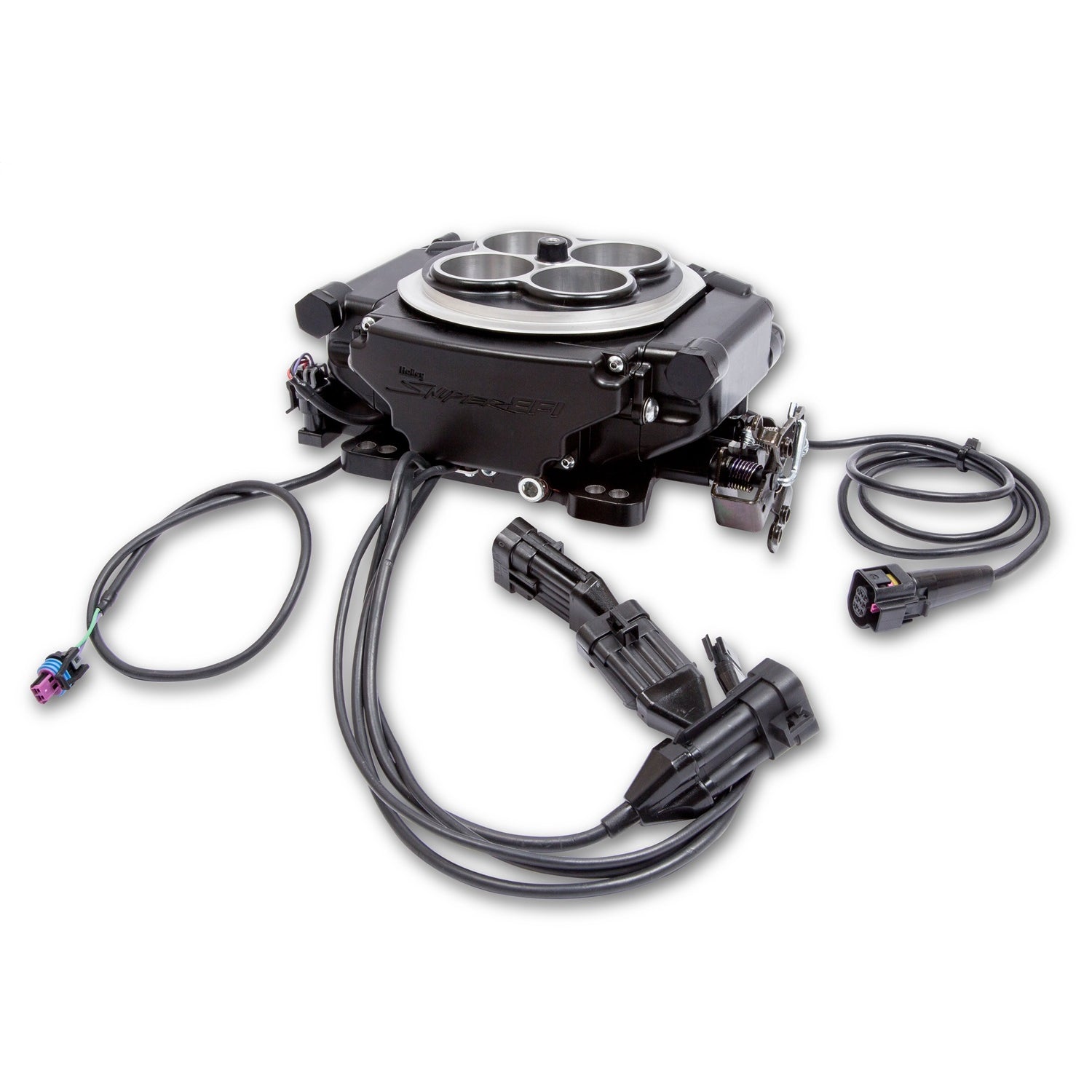 Holley Sniper EFI Super Sniper EFI Throttle Body Fuel Injection - Square Bore - Black Ceramic 550-513