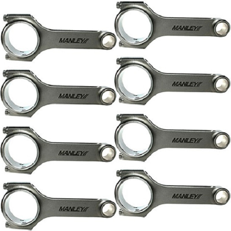 Manley Connecting Rod Bearing - H Beam - Bushed - 7/16" Cap Screws - ARP2000 - Forged Steel - Big Block Chevy - (Set of 8)
