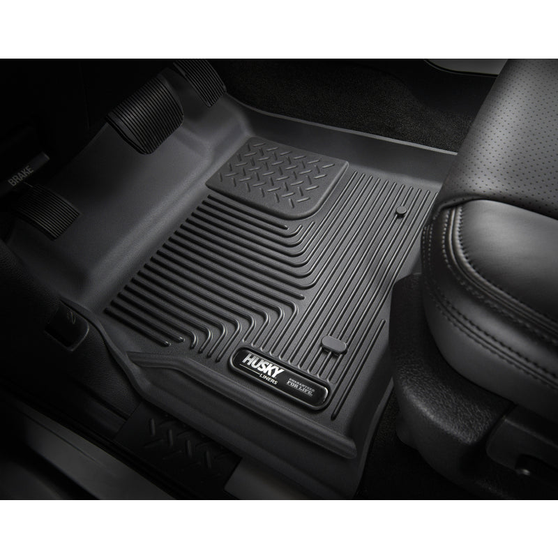 Husky Liners Front Floor Liner X-Act Contour Plastic Black - Dodge Midsize SUV/Jeep Grand Cherokee 2011-15- Pair