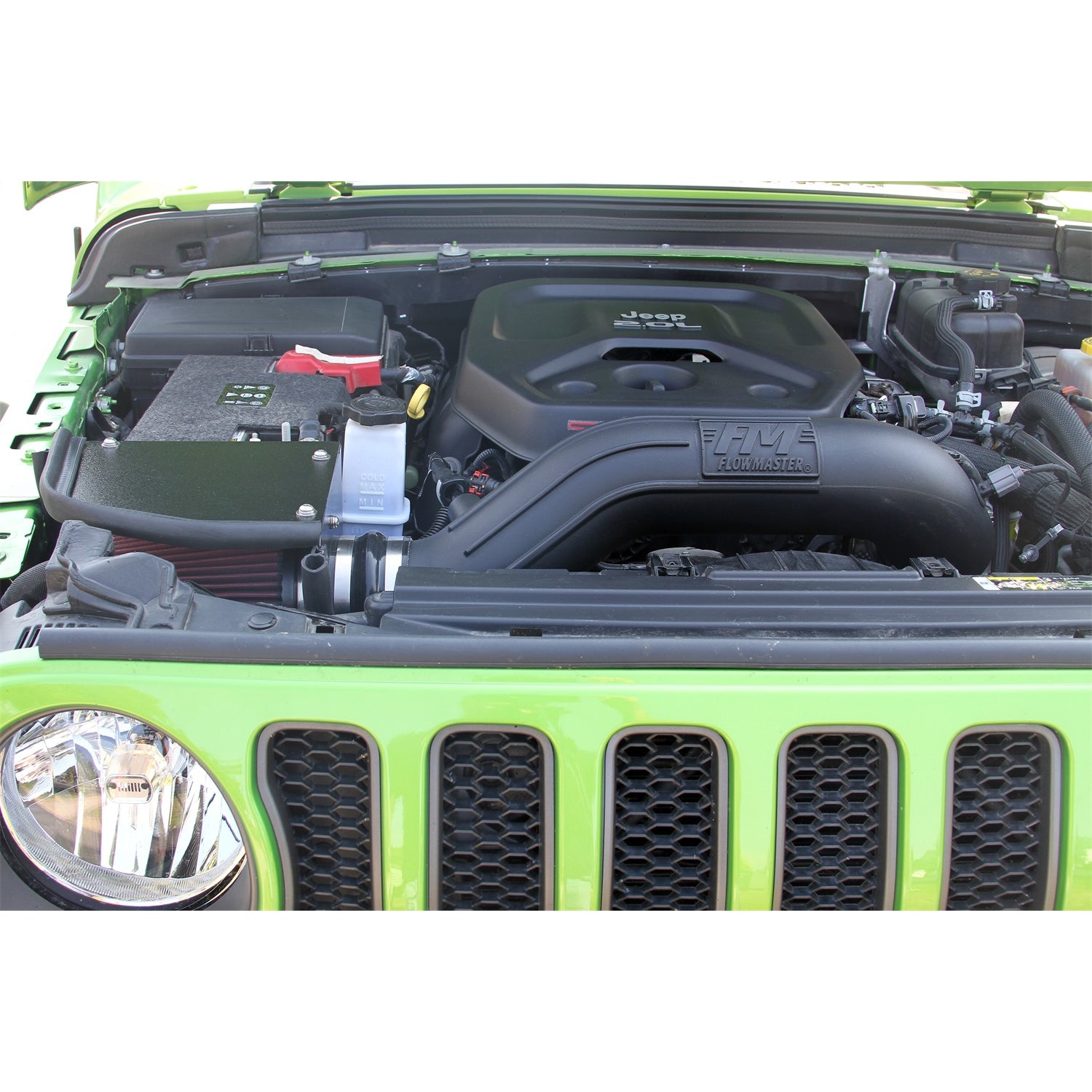 Flowmaster Delta Force Cold Air Intake - Reusable Filter - Black Powder Coat - 2.0 L