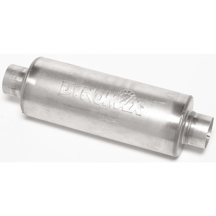 Dynomax Ultra Flo™ Muffler - 6" Round x 16" - 21" Overall Length - 3" Inlet, 3" Outlet