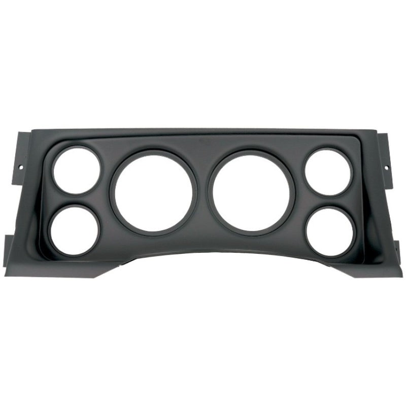 Auto Meter Direct-Fit Dash Panel - Four 2-1/16 in Holes - Two 3-3/8 in Holes - Black - No Vents - GM Fullsize Truck 1995-98