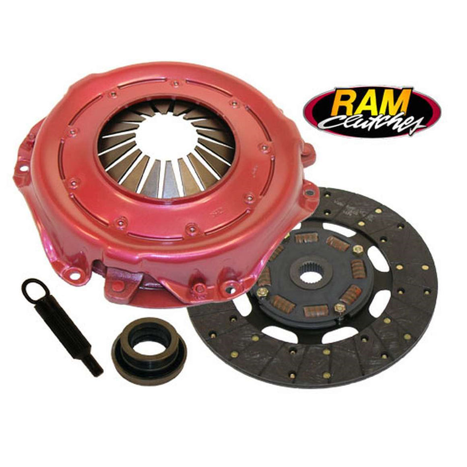 Ram Automotive HDX Single Disc Clutch Kit - 10-1/2 in Diameter - 1-1/8 in x 26 Spline - Sprung Hub - Organic - GM