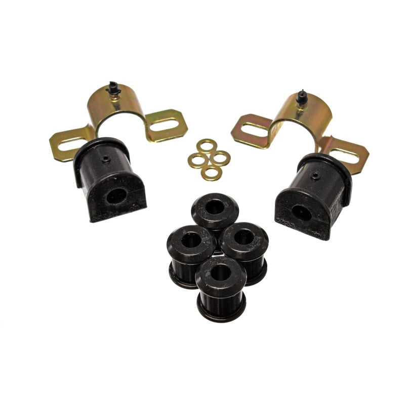 Energy Suspension Hyper-Flex Sway Bar Bushing - Rear - 16 mm Bar - Polyurethane/Steel - Black/Cadmium